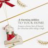 imageSpode Christmas Tree Dog Ornament Festive Tree Decoration for Holiday Celebrations with Ribbon Bow for Hanging Beautiful Seasonal Accent ampamp Classic Home Holiday DcorTeddy On Sleigh