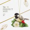 imageSpode Christmas Tree Dog Ornament Festive Tree Decoration for Holiday Celebrations with Ribbon Bow for Hanging Beautiful Seasonal Accent ampamp Classic Home Holiday DcorChickadee