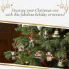imageSpode Christmas Tree Dog Ornament Festive Tree Decoration for Holiday Celebrations with Ribbon Bow for Hanging Beautiful Seasonal Accent ampamp Classic Home Holiday DcorTeddy On Sleigh