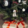 imageSpode Christmas Tree Dog Ornament Festive Tree Decoration for Holiday Celebrations with Ribbon Bow for Hanging Beautiful Seasonal Accent ampamp Classic Home Holiday DcorDog