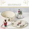 imageSpode Christmas Tree Nutcracker Cheese Platter with Knife  9quot Porcelain Holiday Serving Tray for Charcuterie  Dishwasher ampamp Microwave Safe  Classic Christmas Tableware for Serving Festive Dishes