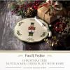 imageSpode Christmas Tree Nutcracker Cheese Platter with Knife  9quot Porcelain Holiday Serving Tray for Charcuterie  Dishwasher ampamp Microwave Safe  Classic Christmas Tableware for Serving Festive Dishes
