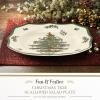 imageSpode Christmas Tree Scalloped Dinner Plate  HolidayThemed Stoneware Large Plate  105 Inch Christmas Dinner Dish Featuring Colorful Gifts ampamp Mistletoe Accents  Dishwasher ampamp Microwave SafeSalad Plate
