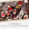 imageSpode Christmas Tree Tartan Nutcracker Ornament  Christmas Tree Decorations with Tartan Plaid Festive Holiday Ornaments for Christmas Trees Mantels Home Displays  Collectible Holiday Decor