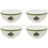 imageSpode Christmas Tree 6Inch Melamine Bowls  Set of 4 Festive Bowls for Soup Dessert Holiday Dishes  Durable Dishwasher Safe  Versatile Tableware for Indoor Outdoor Christmas GatheringsChristmas Tree Melamine Bowl