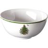imageSpode Christmas Tree 6Inch Melamine Bowls  Set of 4 Festive Bowls for Soup Dessert Holiday Dishes  Durable Dishwasher Safe  Versatile Tableware for Indoor Outdoor Christmas GatheringsChristmas Tree Melamine Deep Bowl