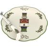 imageSpode Christmas Tree Nutcracker Cheese Platter with Knife  9quot Porcelain Holiday Serving Tray for Charcuterie  Dishwasher ampamp Microwave Safe  Classic Christmas Tableware for Serving Festive Dishes