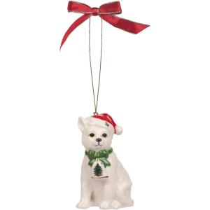 imageSpode Christmas Tree Dog Ornament Festive Tree Decoration for Holiday Celebrations with Ribbon Bow for Hanging Beautiful Seasonal Accent ampamp Classic Home Holiday DcorCat