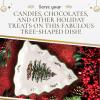 imagePortmeirion Christmas Tree 10inch TreeShaped Dish  Porcelain Holiday Serveware Festive Dish Christmas Tableware Dishwasher ampamp Microwave Safe  Ideal for Holiday Gatherings