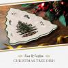 imagePortmeirion Christmas Tree 10inch TreeShaped Dish  Porcelain Holiday Serveware Festive Dish Christmas Tableware Dishwasher ampamp Microwave Safe  Ideal for Holiday Gatherings