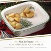 imageSpode Christmas Tree 10quot Square Baker  Porcelain Baking Dish for Lasagna Casserole Holiday Desserts  Oven to Table Bakeware ampamp Dishwasher Safe  Festive Holiday Serveware for Christmas Table