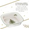 imageSpode Christmas Tree 10quot Square Baker  Porcelain Baking Dish for Lasagna Casserole Holiday Desserts  Oven to Table Bakeware ampamp Dishwasher Safe  Festive Holiday Serveware for Christmas Table