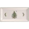 imageSpode Christmas Tree 14Inch Rectangular Sandwich Tray Porcelain Serving Platter for Tea Sandwiches Desserts Appetizers  Holiday Tableware with Festive Charm Dishwasher Microwave Freezer Safe