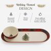 imageSpode Christmas Tree 2Piece Tartan Chip and Dip Set  13Inch Holiday Serving Platter with Dip Bowl  Tartan Plaid Border  Fine Earthenware Durable ampamp Versatile Dishwasher Microwave Freezer Safe