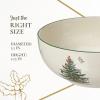 imageSpode Christmas Tree 55Inch Fruit Salad Bowl  Versatile Earthenware Bowl for Cereal Dessert Holiday Treats  Classic Christmas Tableware  Dishwasher Microwave Freezer Oven Safe