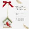 imageSpode Christmas Tree Birdhouse Ornament LongLasting Festive Holiday Ornament for Christmas Treeampamp Seasonal Display  Stylish Christmas Decoration for Mantel Shelves Home Accents