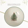 imageSpode Christmas Tree Divided Dish  115quot Festive Serving Tray for Holiday Parties Seasonal Events  Fine Earthenware Decorative Christmas Dinnerware Microwave ampamp Dishwasher SafeChristmas Tree Round Bowl