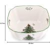 imageSpode Christmas Tree Divided Dish  115quot Festive Serving Tray for Holiday Parties Seasonal Events  Fine Earthenware Decorative Christmas Dinnerware Microwave ampamp Dishwasher SafeChristmas Tree Square Bowl