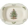 imageSpode Christmas Tree Divided Dish  115quot Festive Serving Tray for Holiday Parties Seasonal Events  Fine Earthenware Decorative Christmas Dinnerware Microwave ampamp Dishwasher SafeChristmas Tree Open Vegetable Dish
