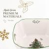 imageSpode Christmas Tree Divided Dish  115quot Festive Serving Tray for Holiday Parties Seasonal Events  Fine Earthenware Decorative Christmas Dinnerware Microwave ampamp Dishwasher SafeChristmas Tree Square Bowl