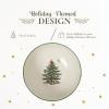 imageSpode Christmas Tree Divided Dish  115quot Festive Serving Tray for Holiday Parties Seasonal Events  Fine Earthenware Decorative Christmas Dinnerware Microwave ampamp Dishwasher SafeChristmas Tree Round Bowl