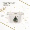 imageSpode Christmas Tree Divided Dish  115quot Festive Serving Tray for Holiday Parties Seasonal Events  Fine Earthenware Decorative Christmas Dinnerware Microwave ampamp Dishwasher SafeChristmas Tree Square Bowl