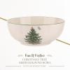 imageSpode Christmas Tree Divided Dish  115quot Festive Serving Tray for Holiday Parties Seasonal Events  Fine Earthenware Decorative Christmas Dinnerware Microwave ampamp Dishwasher SafeChristmas Tree Round Bowl