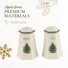 imageSpode Christmas Tree Hexagonal Salt and Pepper Shaker Set 2Piece Holiday Kitchen ampamp Table Dcor  Festive Home Accent Christmas GiftStocking Stuffer for Collectors ampamp Holiday Enthusiasts