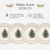imageSpode Christmas Tree Polka Dot Dessert Plate Set of 4  Festive 8Inch Stoneware Plates for Holiday Entertaining Appetizers Snacks  Microwave Dishwasher Freezer Safe Party Appetizer Dishes