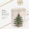 imageSpode Christmas Tree Polka Dot Mug 16Ounce Ceramic Cup with Handle  Festive Holiday Design for Hot Coffee Tea or Cocoa  Microwave Dishwasher Freezer Safe  Christmas Collection Mug