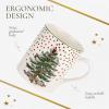 imageSpode Christmas Tree Polka Dot Mug 16Ounce Ceramic Cup with Handle  Festive Holiday Design for Hot Coffee Tea or Cocoa  Microwave Dishwasher Freezer Safe  Christmas Collection Mug