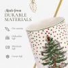 imageSpode Christmas Tree Polka Dot Mug 16Ounce Ceramic Cup with Handle  Festive Holiday Design for Hot Coffee Tea or Cocoa  Microwave Dishwasher Freezer Safe  Christmas Collection Mug