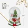 imageSpode Christmas Tree Ruldolph Winter Wonderland Snow Globe Plays Soothing Music  Durable Dolomite Personalized Collectible Great for Christmas Weddings Home Dcor