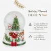 imageSpode Christmas Tree Ruldolph Winter Wonderland Snow Globe Plays Soothing Music  Durable Dolomite Personalized Collectible Great for Christmas Weddings Home Dcor