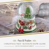 imageSpode Christmas Tree Ruldolph Winter Wonderland Snow Globe Plays Soothing Music  Durable Dolomite Personalized Collectible Great for Christmas Weddings Home Dcor