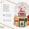 imageSpode Christmas Tree Santa Clause Winter Wonderland Snow Globe Plays Soothing Music  Durable Dolomite Personalized Collectible Holiday Gift  Great for Christmas Weddings Home Dcor