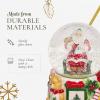 imageSpode Christmas Tree Santa Clause Winter Wonderland Snow Globe Plays Soothing Music  Durable Dolomite Personalized Collectible Holiday Gift  Great for Christmas Weddings Home Dcor