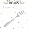imageSpode Christmas Tree Serving Fork Holiday Flatware for Your Favorite Christmas Dishes 1810 Stainless Steel Cutlery for Festive Table Settings 10Inch Dishwasher Safe Holiday UtensilsServing Fork