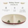 imageSpode Christmas Tree Tartan Divided Dish 13Inch Round Festive Holiday Serveware Fine Porcelain Christmas Tableware for Dinner Parties Holiday Entertaining  Seasonal Platters ampamp Decorative Trays