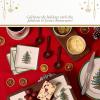 imageSpode Christmas Tree Tidbit Square Plates Set of 4  Festive 5Inch Ceramic Plates for Canaps Sweets and Desserts  Dishwasher Microwave Freezer Safe  Excellent for Holiday Entertaining