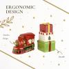 imageSpode Christmas Tree Train and Gifts Salt and Pepper Shaker Set 2Piece Holiday Kitchen ampamp Table Dcor  Festive Home Accent Christmas GiftStocking Stuffer for Collectors ampamp Holiday Enthusiasts