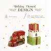 imageSpode Christmas Tree Train and Gifts Salt and Pepper Shaker Set 2Piece Holiday Kitchen ampamp Table Dcor  Festive Home Accent Christmas GiftStocking Stuffer for Collectors ampamp Holiday Enthusiasts