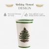 imageSpode Christmas Tree Travel Mug with Lid  8 Oz Coffee Mug for Holiday Drinks Dishwasher ampamp Microwave Safe Ceramic Tumbler  Festive Christmas Design for OnTheGo Christmas TreeClassic