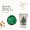 imageSpode Christmas Tree Travel Mug with Lid  8 Oz Coffee Mug for Holiday Drinks Dishwasher ampamp Microwave Safe Ceramic Tumbler  Festive Christmas Design for OnTheGo Christmas TreePolka Dot