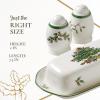 imageSpode Christmas Tree Trivet  8quot Heat Resistant Porcelain Christmas Holiday Tabletop Protector  Dishwasher SafeChristmas Tree 3Piece Hostess Set