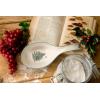 imageSpode Christmas Tree Trivet  8quot Heat Resistant Porcelain Christmas Holiday Tabletop Protector  Dishwasher SafeChristmas Tree Spoon Rest