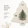 imageSpode Christmas Tree Trivet  8quot Heat Resistant Porcelain Christmas Holiday Tabletop Protector  Dishwasher SafeChristmas Tree Trivet Serveware Accessory