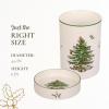 imageSpode Christmas Tree Wine Chiller ampamp Coaster Set Dishwasher Microwave ampamp Freezer Safe  Stoneware Wine Cooler with Festive Coaster  Hostess Gift for Holiday Entertaining