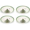 imageSpode Christmas Tree Ascot 8Inch Cereal Bowls  Set of 4 Durable Earthenware Bowls for Breakfast Oatmeal Cereal or Soup  Festive Design Microwave and Dishwasher Safe  Beautifully Gift Boxed