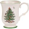 imageSpode Christmas Tree Footed Mug  12 Oz Festive Mug for Coffee Hot Cocoa Lattes  Romantic Shape with Santa Design Porcelain Mug  Dishwasher Microwave ampamp Freezer Safe GiftBoxed